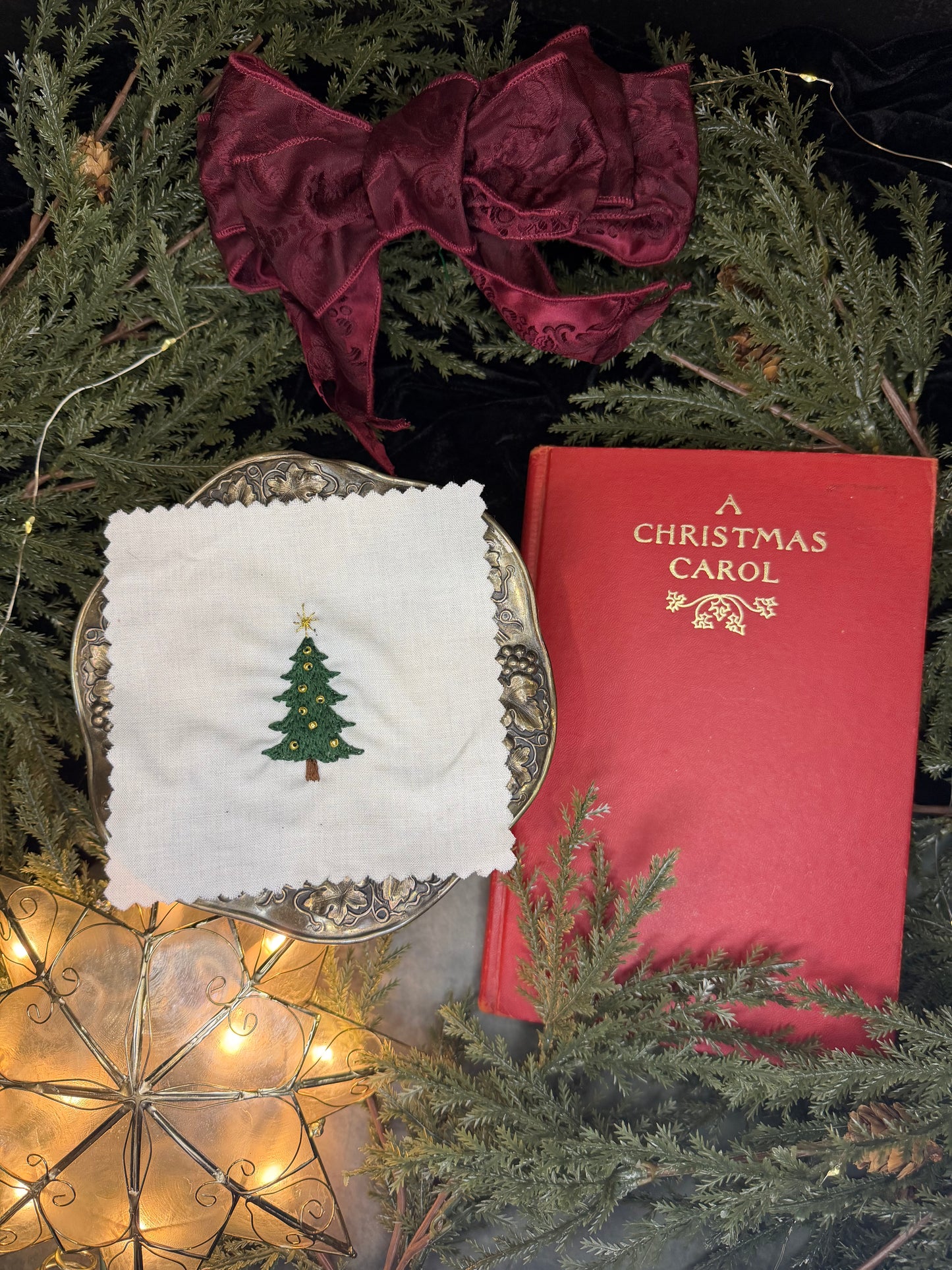 A Christmas Carol Embroidery Patch Stickers (PDF Version)