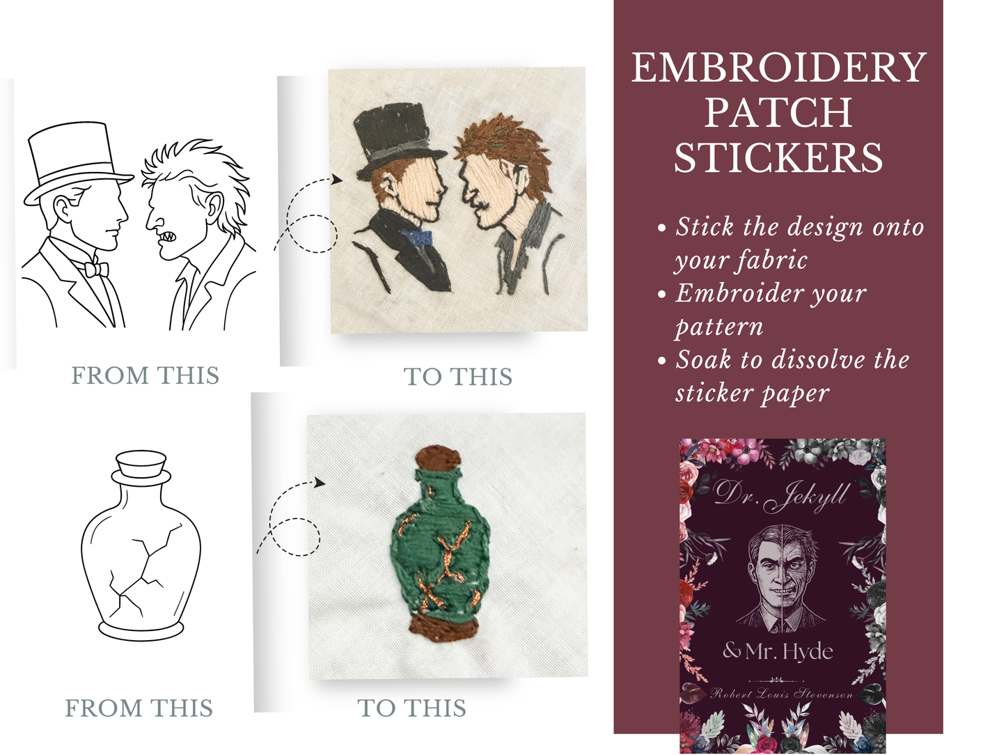 Jekyll and Hyde Embroidery Kit