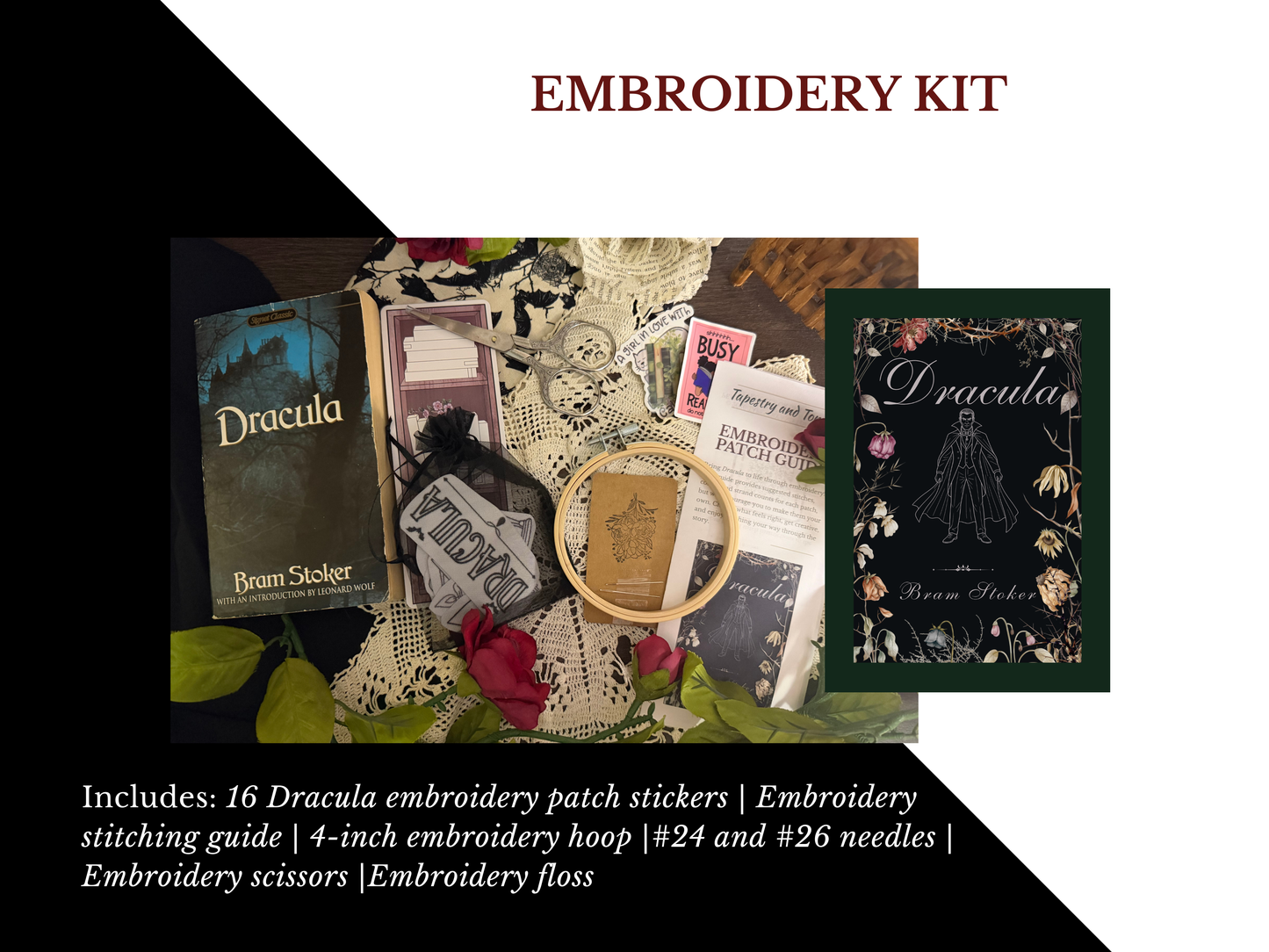 Dracula Embroidery Kit