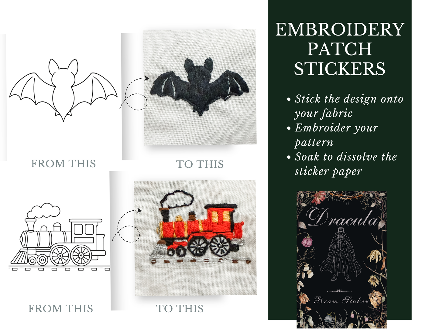 Dracula Embroidery Kit