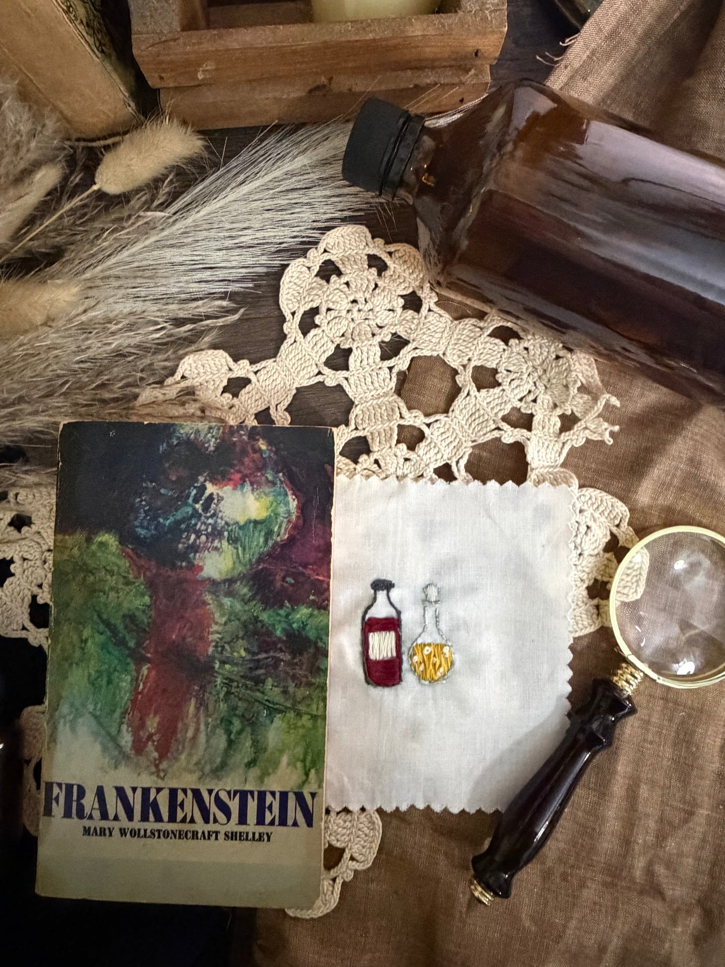 Frankenstein Embroidery Patch Sticker Set (PDF Version)
