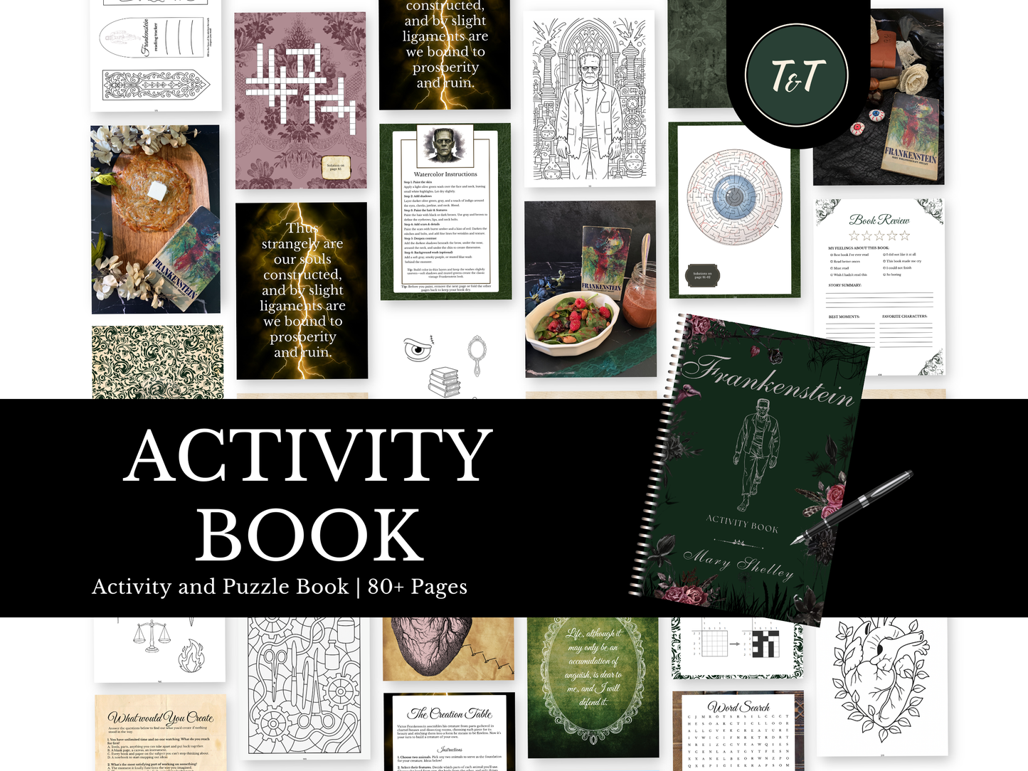 Frankenstein Activity Book