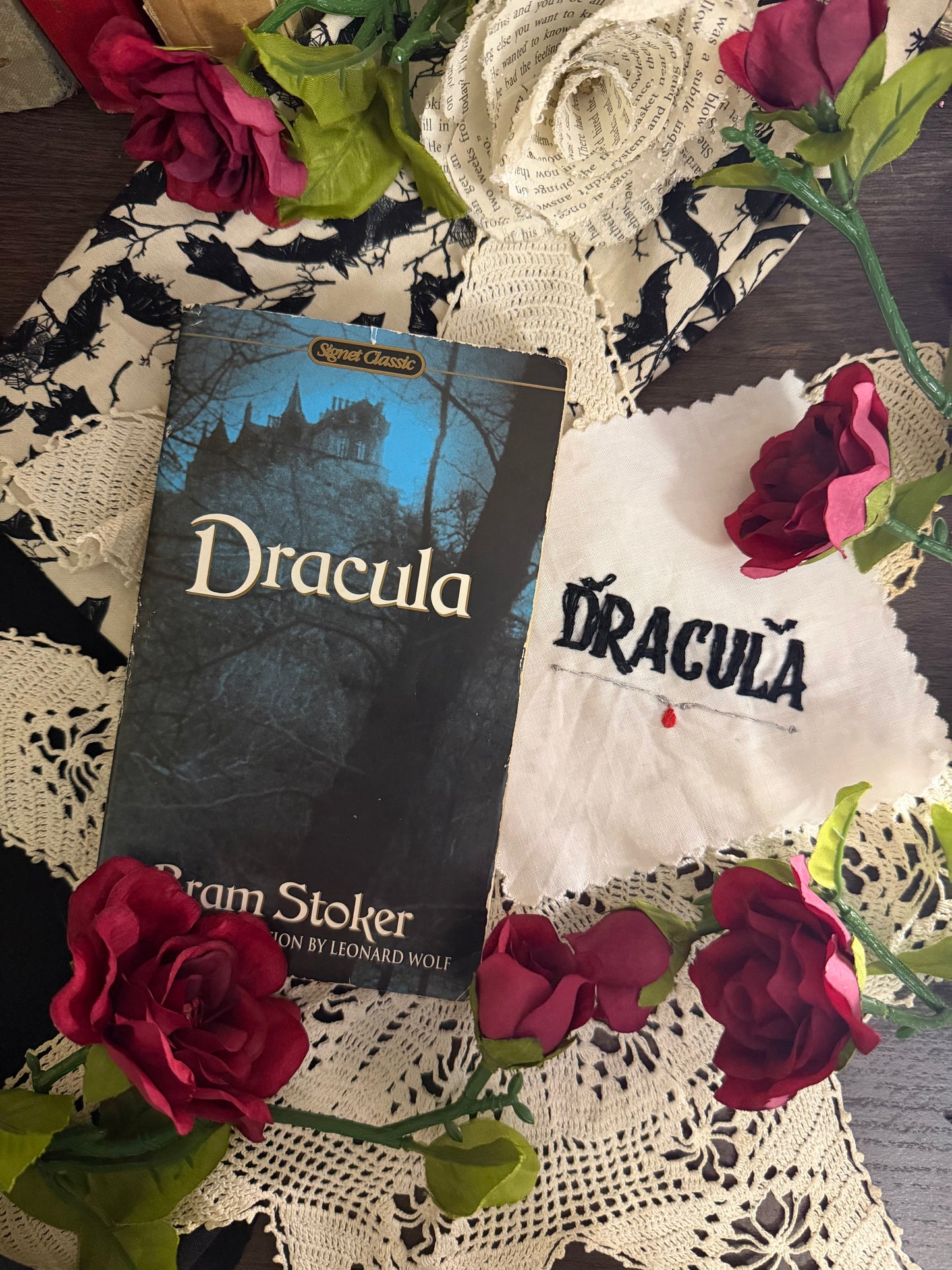 Dracula Embroidery Patch Sticker Set