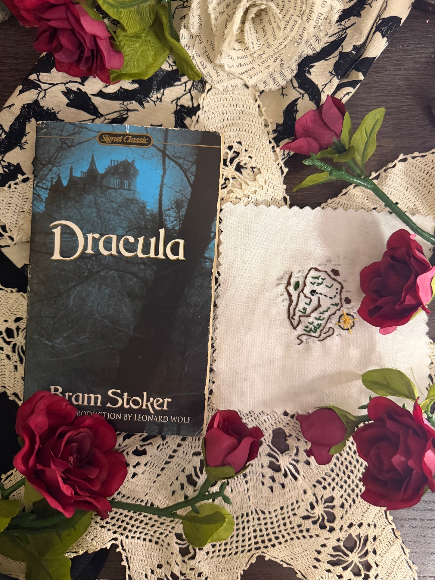 Dracula Embroidery Patch Sticker Set