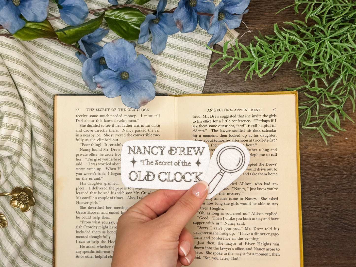 Nancy Drew: The Secret of the Old Clock Embroidery Patch Sticker Set