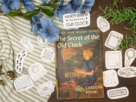 Nancy Drew: The Secret of the Old Clock Embroidery Patch Sticker Set