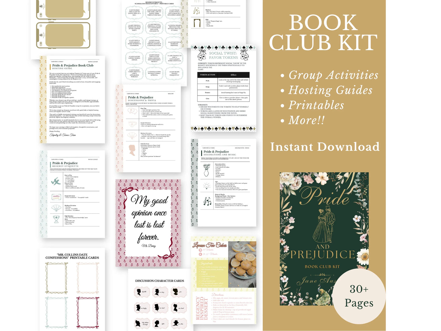 Pride and Prejudice Book Club Kit (PDF)