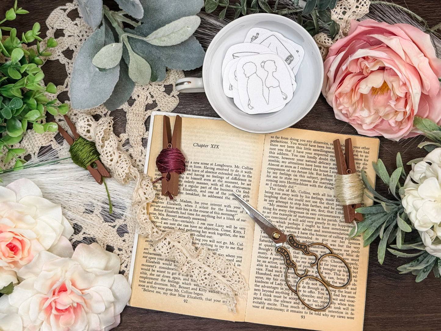 Pride and Prejudice Embroidery Patch Sticker Set (PDF Version)