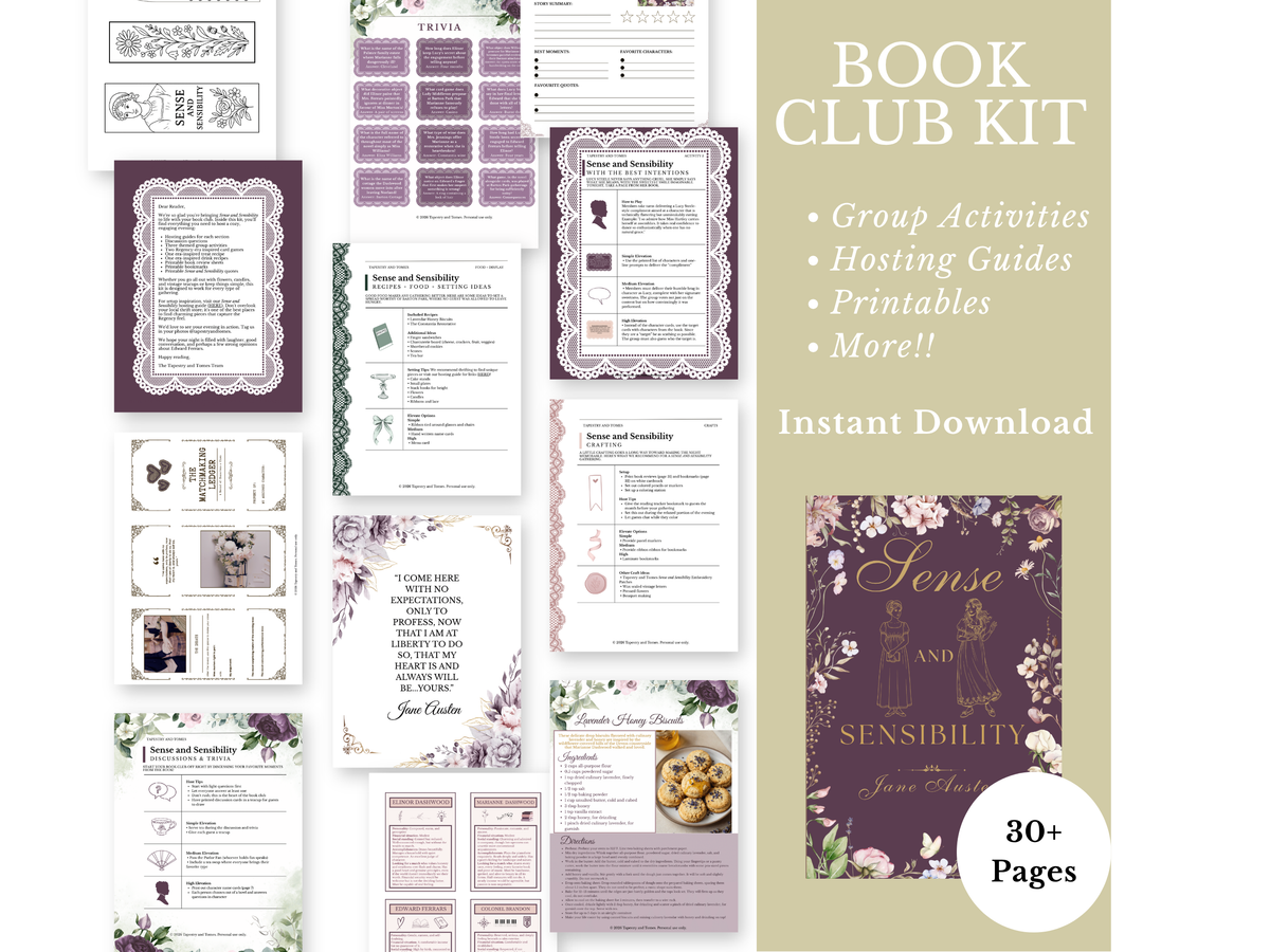 Sense and Sensibility Book Club Kit (PDF)