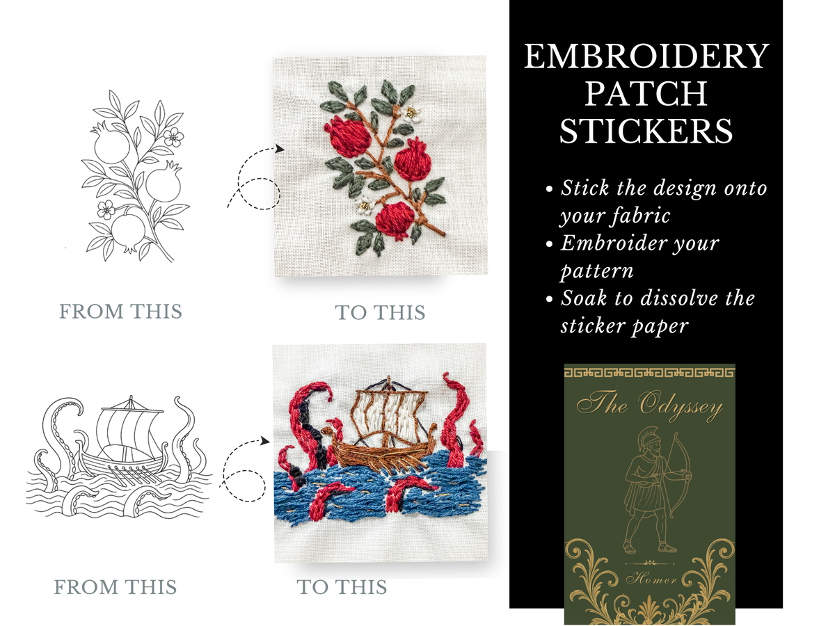 The Odyssey Embroidery Patch Stickers (PDF Version)