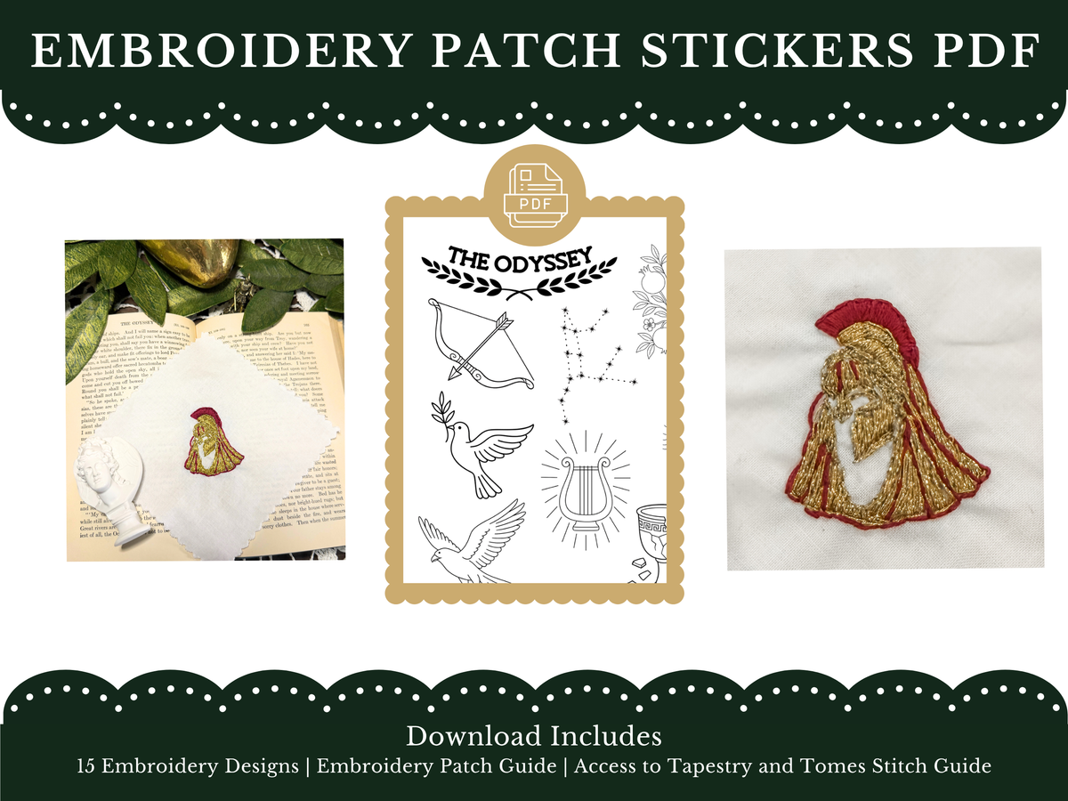 The Odyssey Embroidery Patch Stickers (PDF Version)
