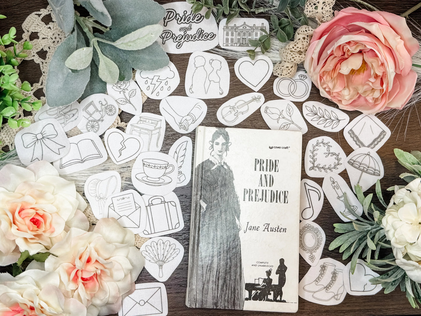 Pride and Prejudice Premium Embroidery Patch Sticker Set