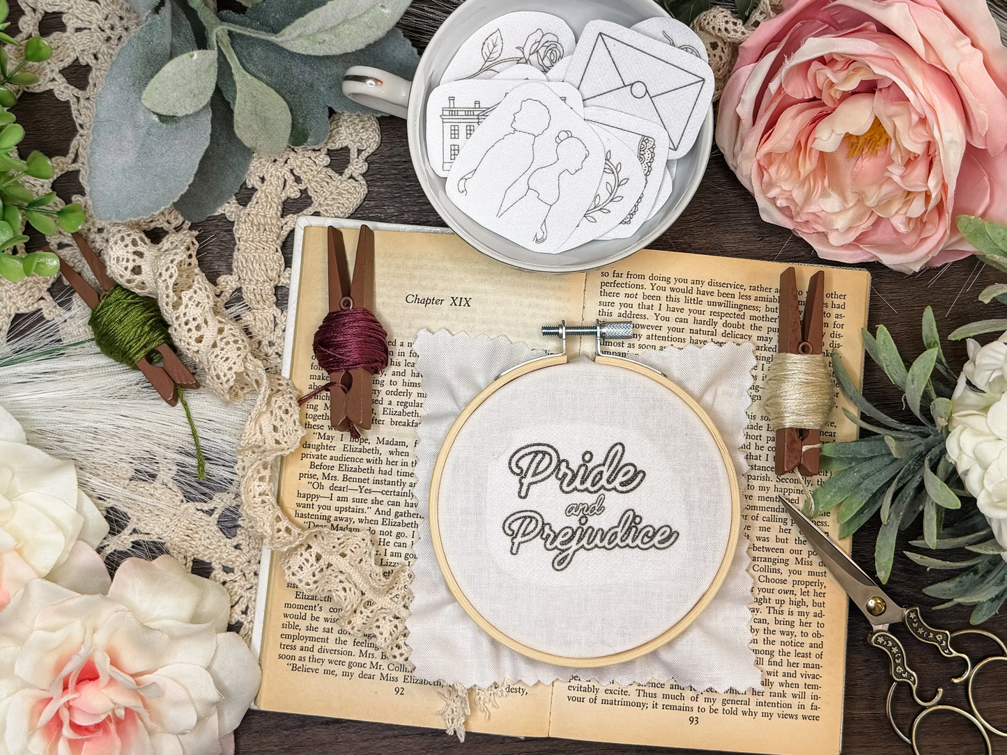 Pride and Prejudice Premium Embroidery Patch Sticker Set