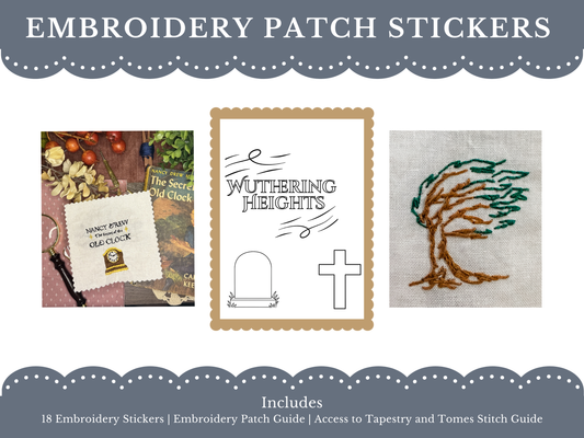 Wuthering Heights Embroidery Patch Sticker Set